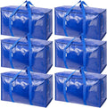Extra Large Moving Bags 6 Pack 30 Gallon - Heavy-Duty Space Saving