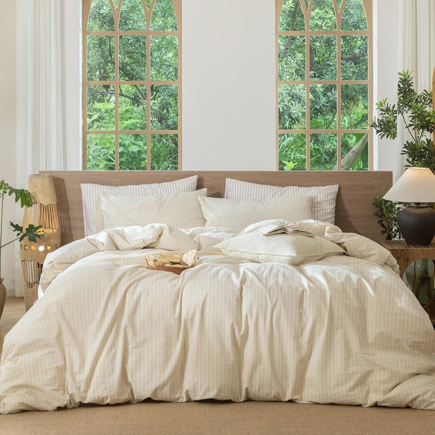 MooMee Striped Duvet Cover Set for Ultimate Comfort and Style