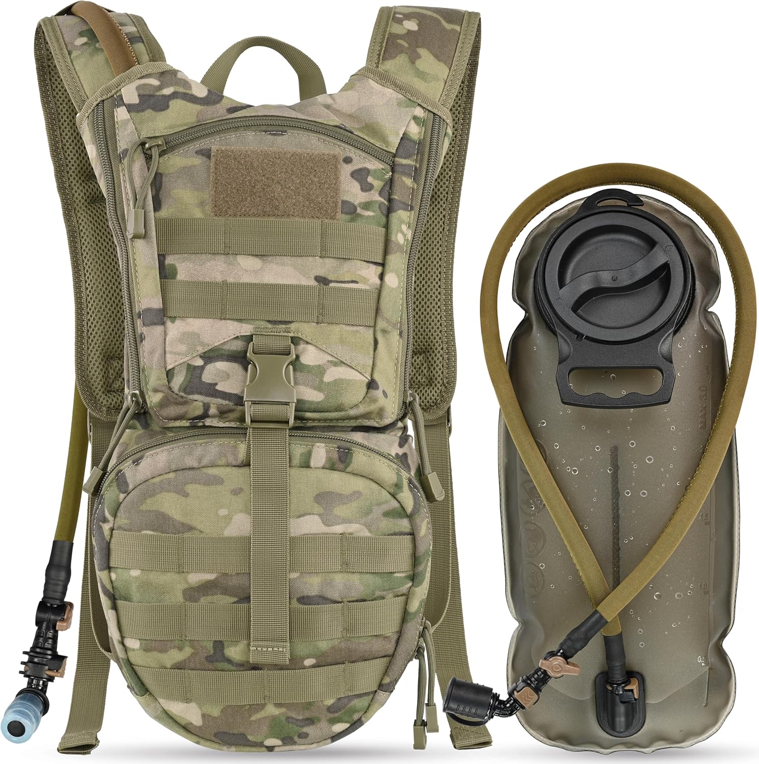 MARCHWAY Tactical Molle Hydration Pack Backpack for Outdoor Use