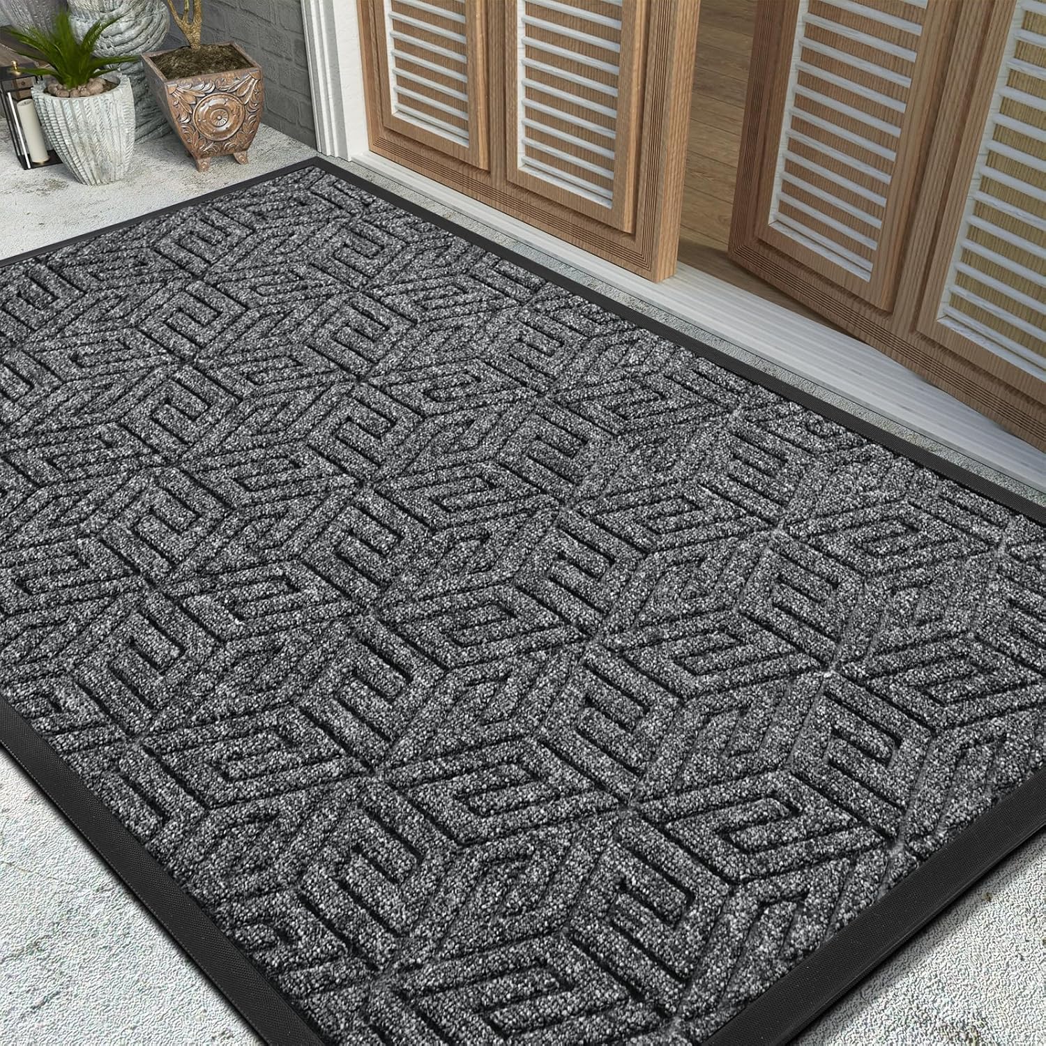Yimobra Large Door Mat 47x32 for All-Weather Outdoor Use