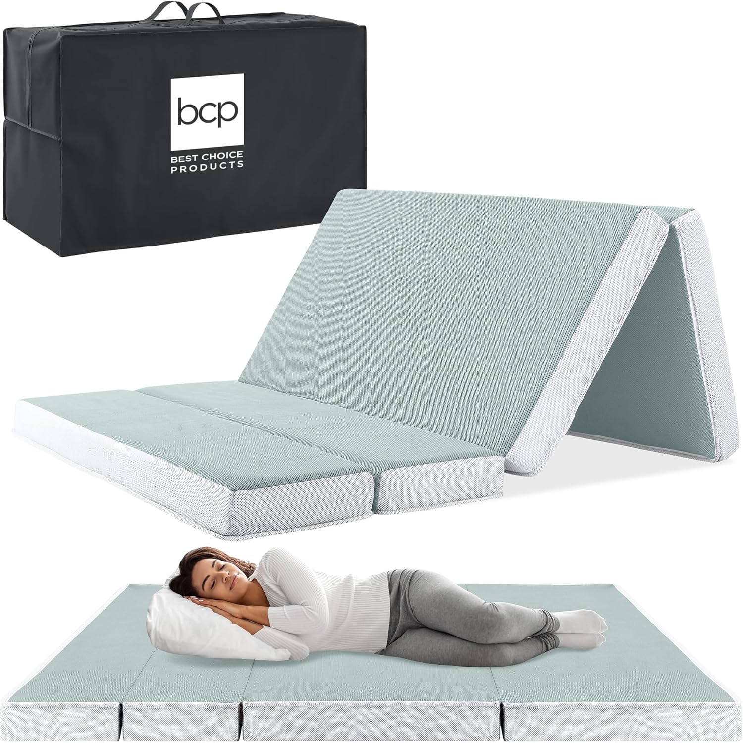 Portable Queen-Size Mattress for Camping and Guest Use