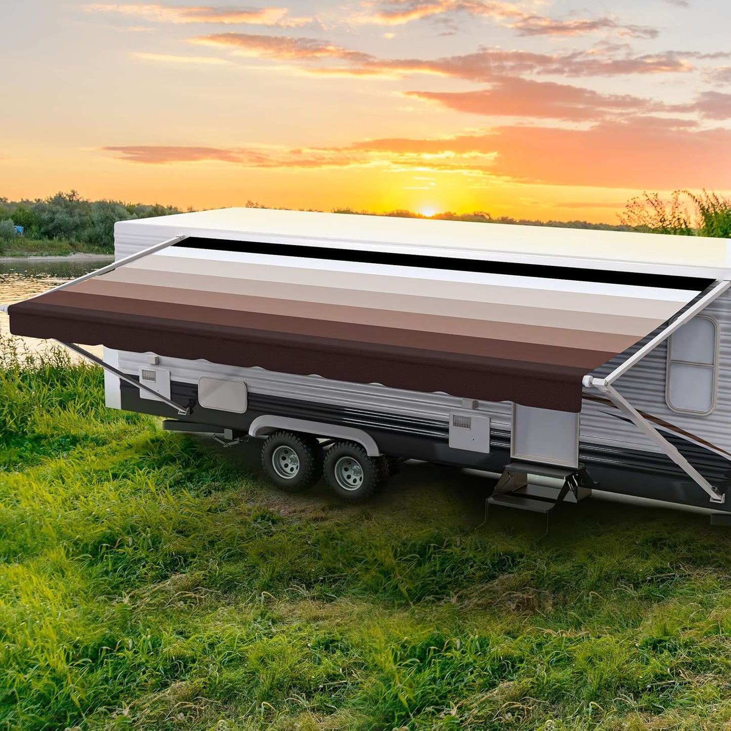 RV Awning Fabric Replacement by ShadePro - Heavy Duty Vinyl
