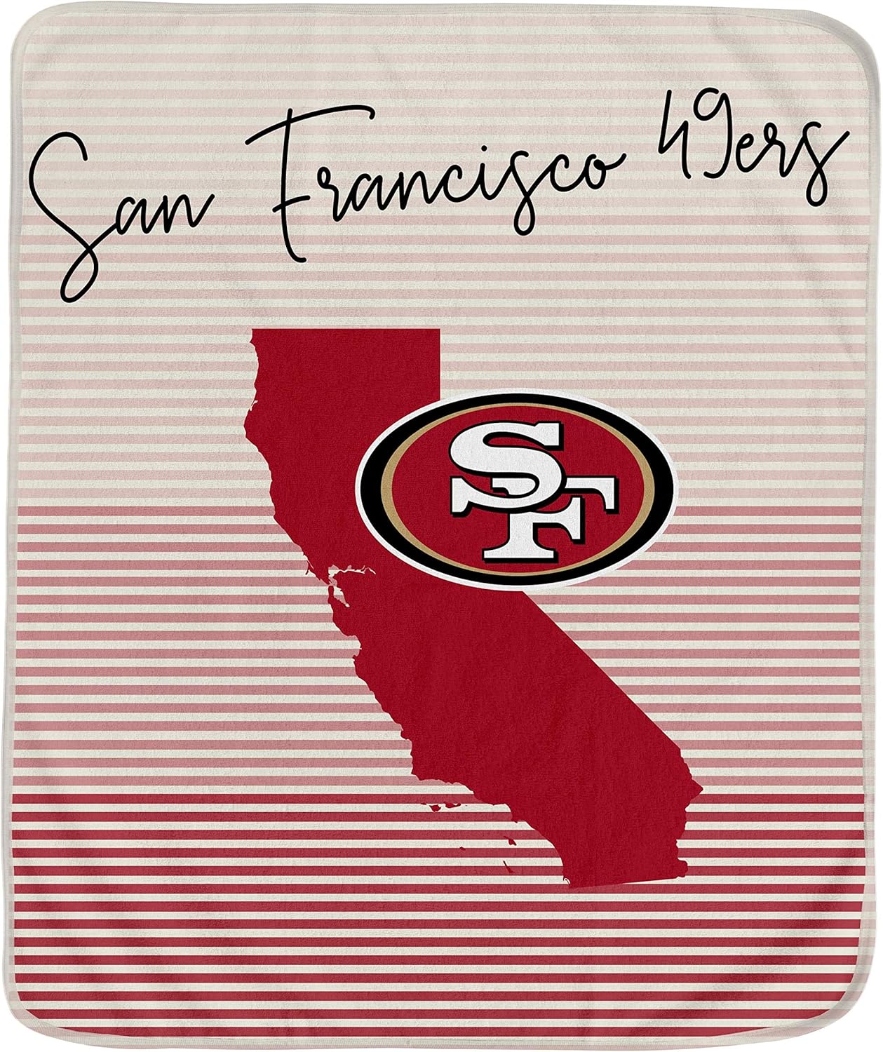 Pegasus Sports NFL State Stripe Blanket - Cozy Team Colors
