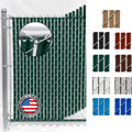 Green Wave Slat for 7 ft Chain Link Fence - Privacy