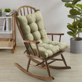 Premium Tufted Rocking Chair Cushion Set - Non-Skid with Ties