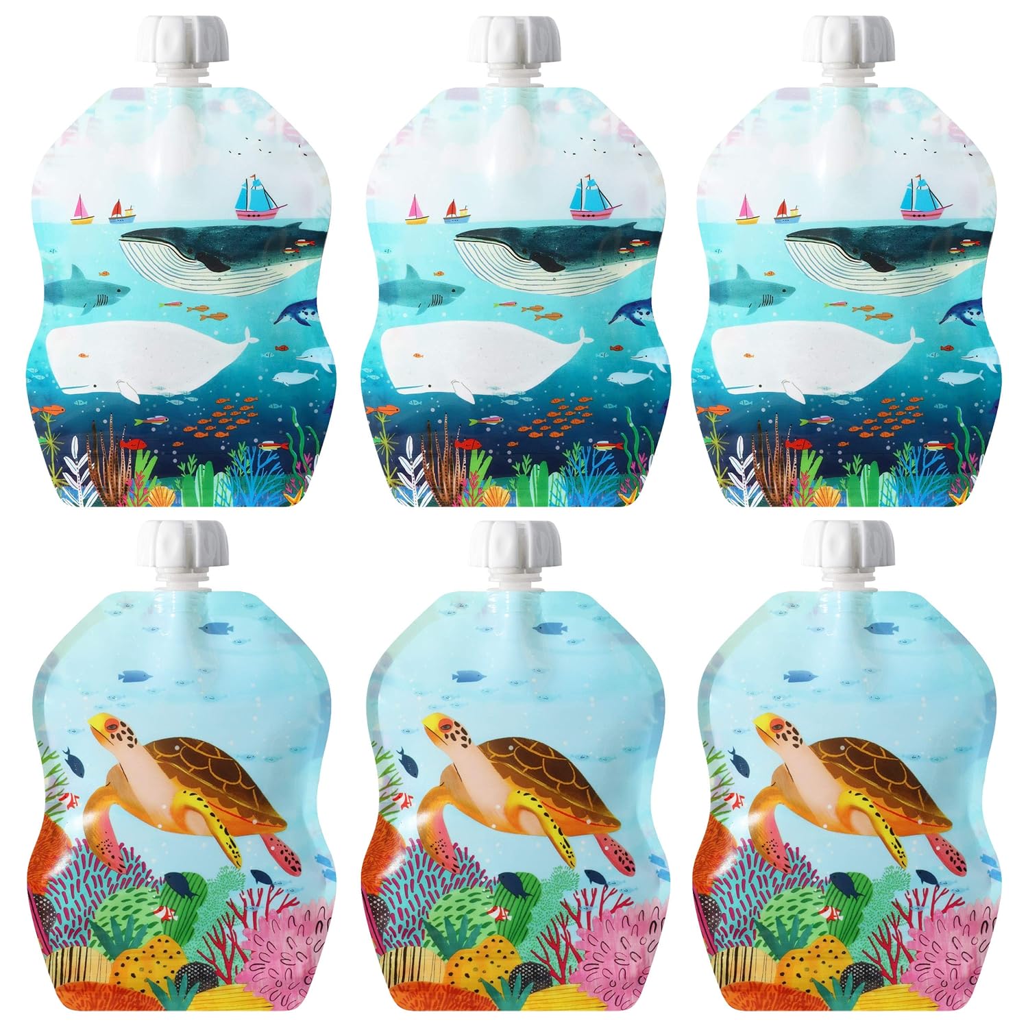 ChooMee 8 oz Baby Food Pouches | Secure Zipper, BPA Free | Snack in Style