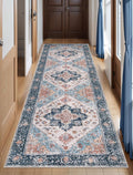 SERISSA Boho Washable Runner Rug 2ft 6inx8ft - Soft Non-Slip Vintage
