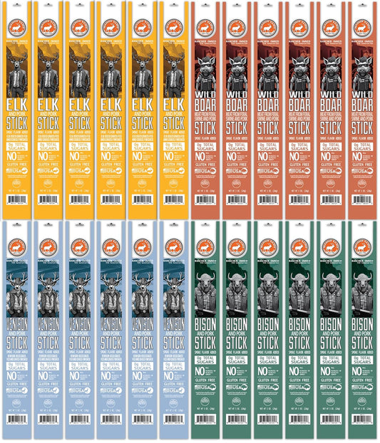 Pearson Ranch Meat Sticks Variety - Exotic Jerky Snacks