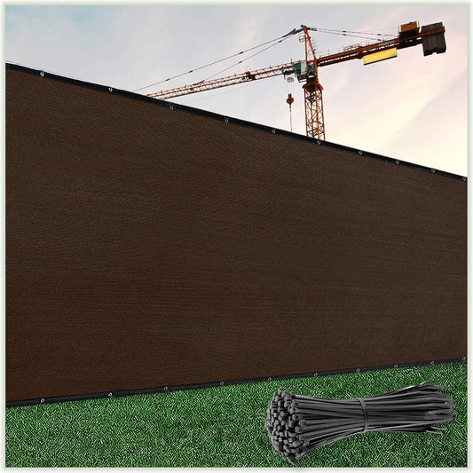 Commercial Grade Brown Privacy Screen - 170 GSM