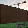 Privacy Fence Screen 4 ft x 151 ft Brown - Heavy Duty 170 GSM
