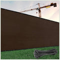 Privacy Fence Screen Brown 4 ft x 175 ft - Heavy Duty 170 GSM