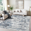 Living Room Area Rug 5x7 - Washable Low Pile Modern Abstract