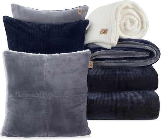 UGG Comforter Set 5 Piece Bed in a Bag for King Size Bedding
