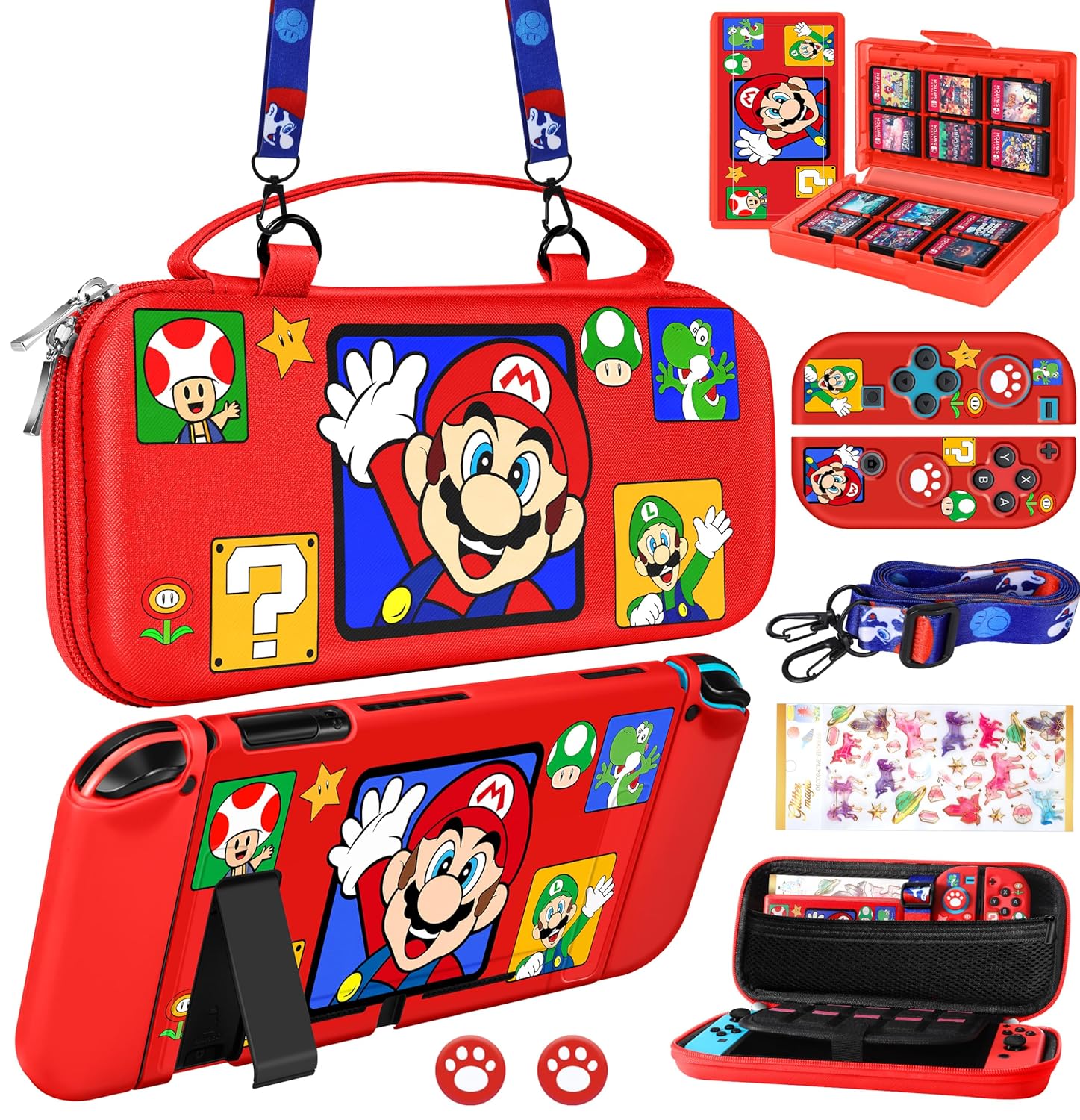 Xinocy 9 in 1 Storage Accessories Kit for Nintendo Switch