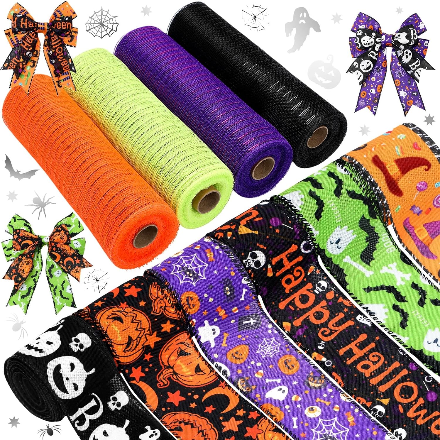 Yuefunny Halloween Ribbon Set for Crafting and Decorating Fun
