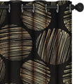 Deconovo Black Blackout Curtains for Kitchen and Nursery Use