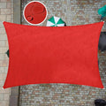 ColourTree Custom Size 10 ft x 17 ft Red Waterproof Shade Sail