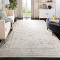 Adirondack Area Rug 9 ft Square Ivory & Silver - Durable Style