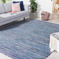 SAFAVIEH Rag Rug Collection Area Rug - 6 ft Square Purple & Multi