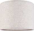 Oatmeal Linen Lamp Shade Large Drum 16in x 16in x 12in - Classic