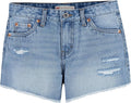 Levi's Girls' Girlfriend Fit Denim Shorty Shorts - Comfortable