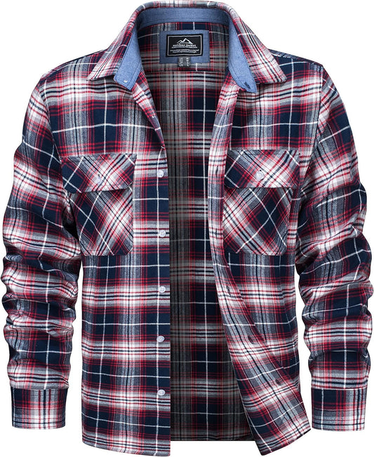 MAGCOMSEN Men's Flannel Shirts for Casual Fashion and Comfort
