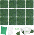 20x20 12Pcs Boxwood Hedge Panels 33 sq ft - UV Resistant Green Wall