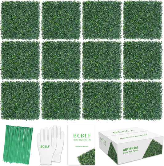 20x20 Artificial Boxwood Hedge Panels for Indoor Outdoor Decor