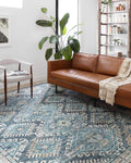 Skye Collection SKY-03 Denim/Natural 2ft-6ft x 12ft-0ft Runner Rug