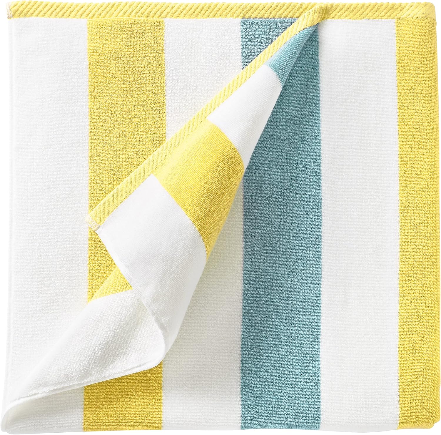Laguna Beach Striped Cabana Beach Towel - Plush 630 GSM Cotton