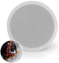 Pyle Ceiling Mount Speaker 8 600W Peak - Commercial 70V Flush Mount