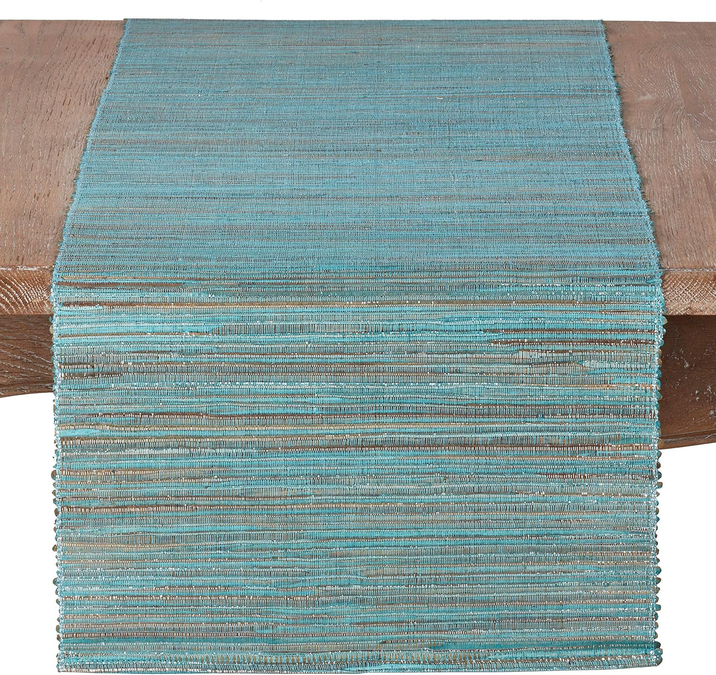 Saro Lifestyle Melaya Collection Shimmering Woven Table Runner