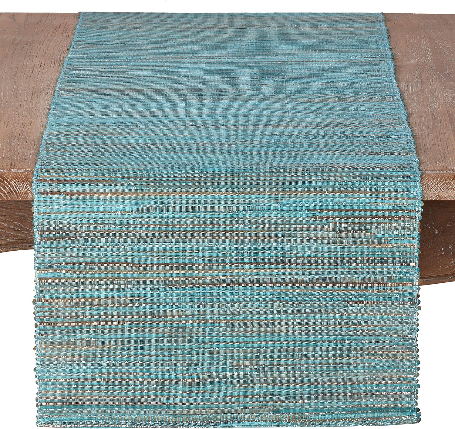 Saro Lifestyle Melaya Collection Shimmering Woven Table Runner