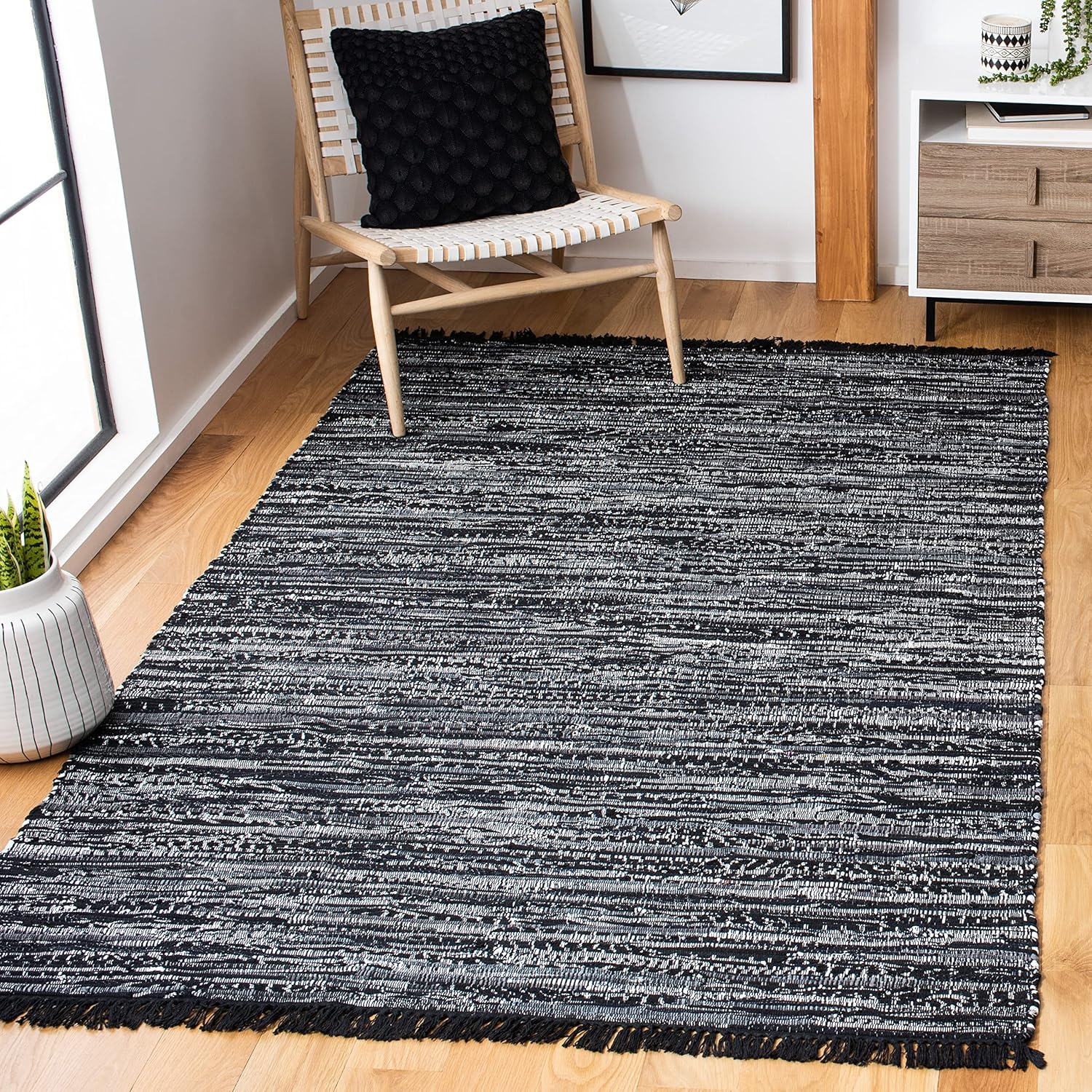 SAFAVIEH Rag Rug Collection Accent Rug - Handmade Boho Style