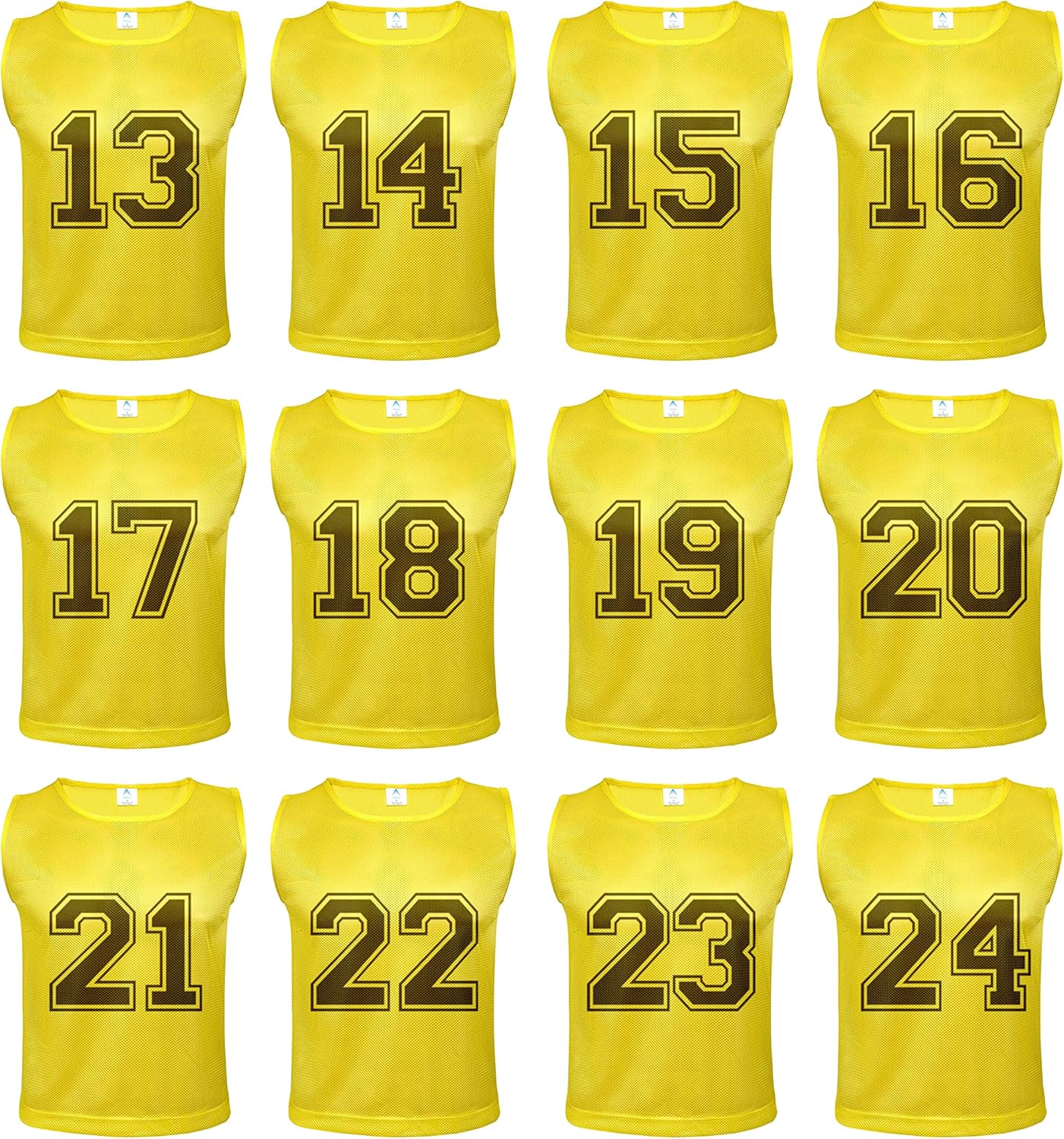 Duramesh Pinnies for Kids and Adults - 12 pcs Soccer Vests