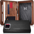 Zippered Vegan Leather Padfolio Portfolio - Professional Pad Holder
