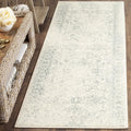 Adirondack Runner Rug 2ft6ft x 16ft - Durable Ivory & Slate Runner