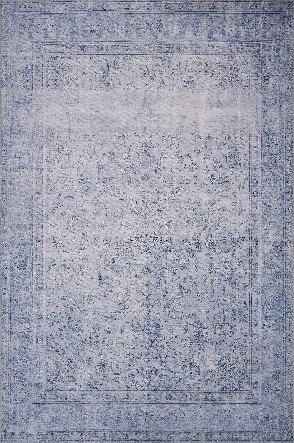 Loloi Loren Collection Runner Rug in Slate for Elegant Spaces