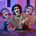 Animated Zombie Groundbreaker Outdoor Decoration for Halloween Fun