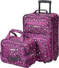 Rockland Fashion Softside Luggage Set with Telescopic Handle