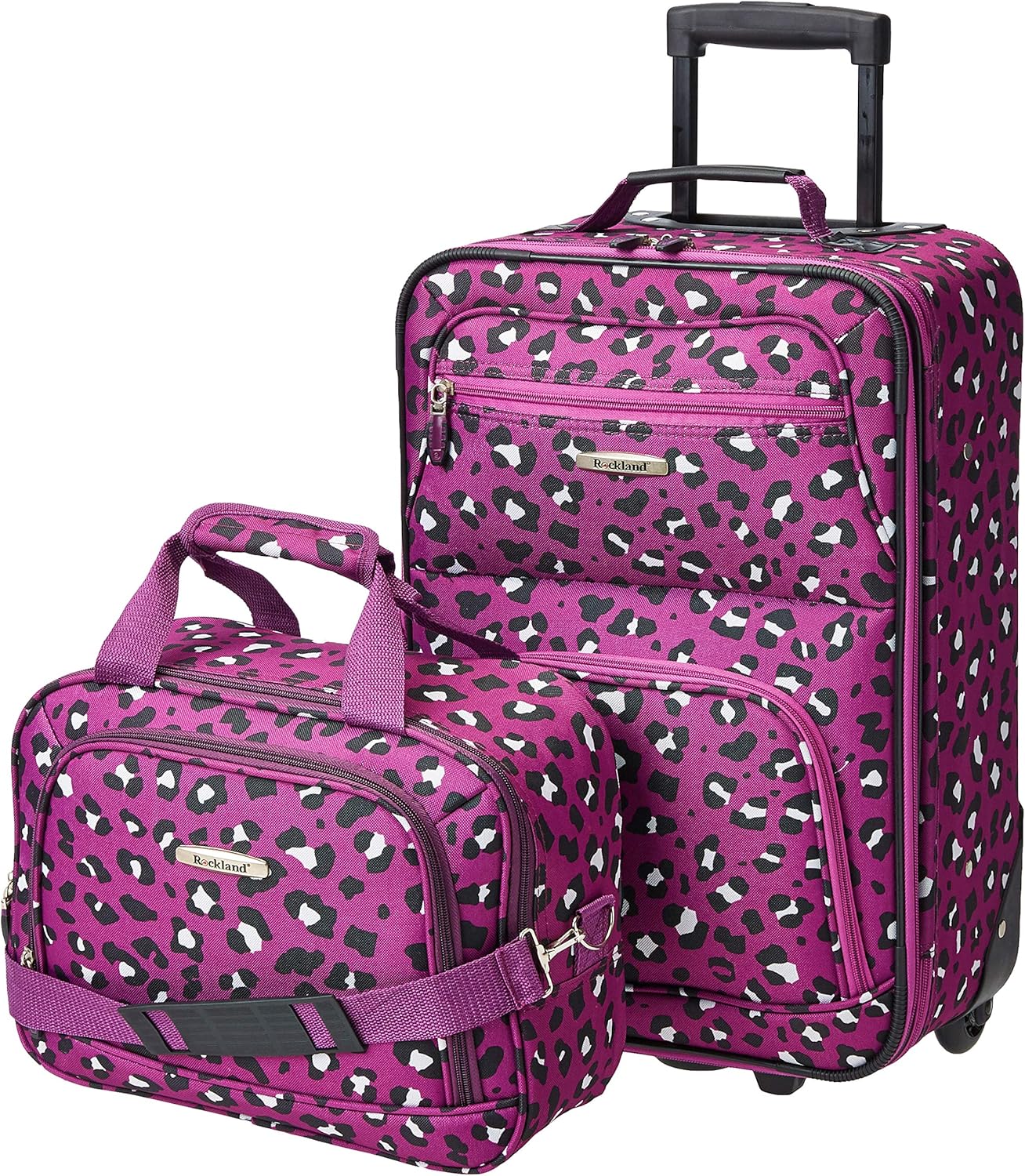 Rockland Fashion Softside Luggage Set with Telescopic Handle