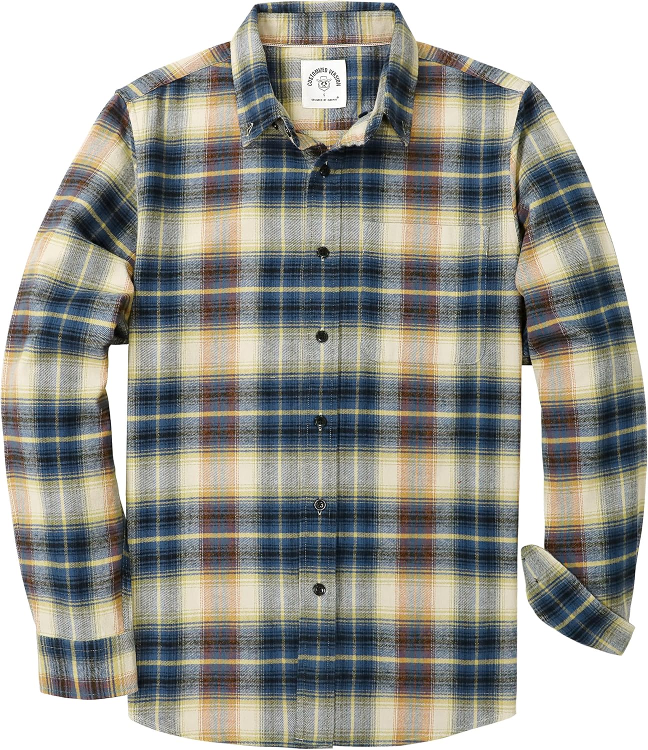Dubinik Flannel Shirt for Men - Cozy Cotton Long Sleeve Style