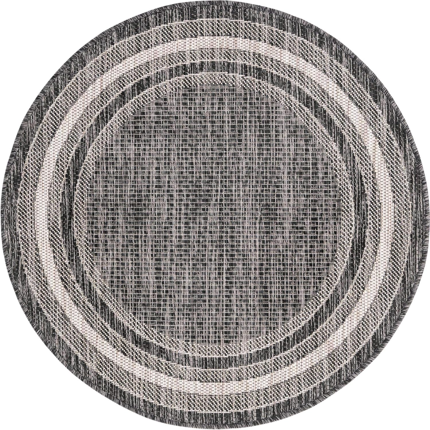 Unique Loom Outdoor Border Collection Area Rug - Soft Border