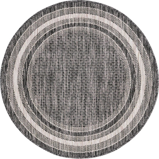 Unique Loom Outdoor Border Collection Area Rug - Soft Border