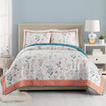 Elegant Floral King Quilt Set by Teresa Chan
