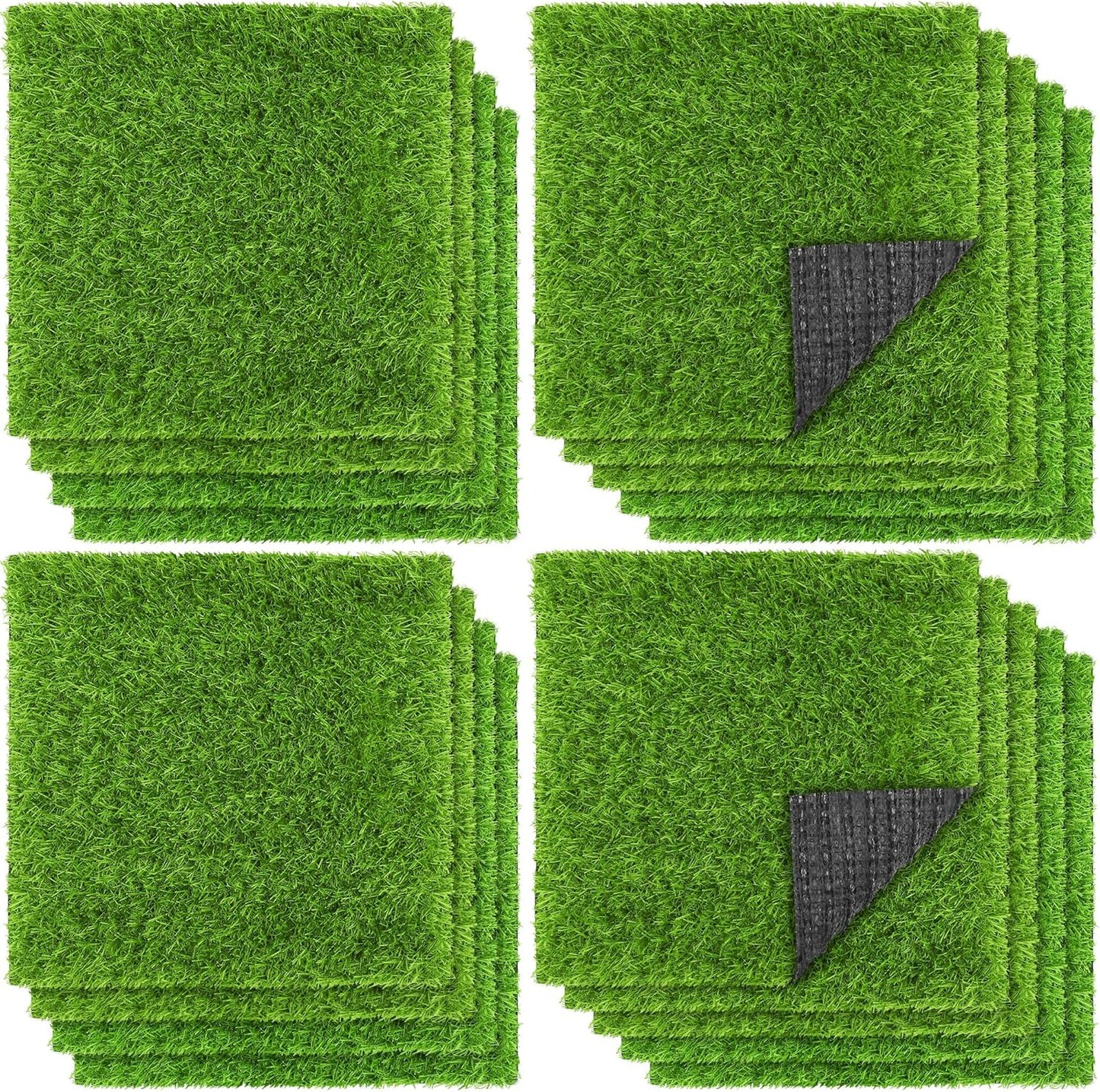 Artificial Grass Mat 18 Pieces for Indoor Outdoor Use