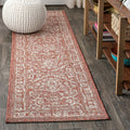 Boho Medallion Indoor Outdoor Runner Rug 2x8 - Easy-Clean