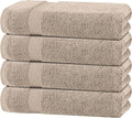 Wealuxe Taupe Bath Towels 27x54 in - Soft Extra Absorbent 4 Pack