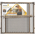 Safety 1st Adjustable Baby Gate for Doorways - Vintage Grey Wood
