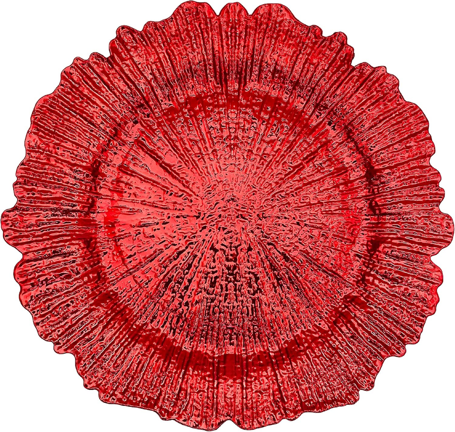 Henilosson 13 inch Red Charger Plates for Elegant Dining